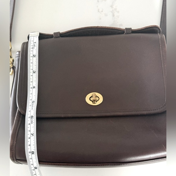 Coach vintage shoulder bag in mahogany 9870 - Picture 8 of 14